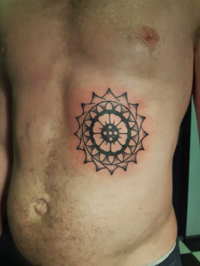 tattoo sun mandala