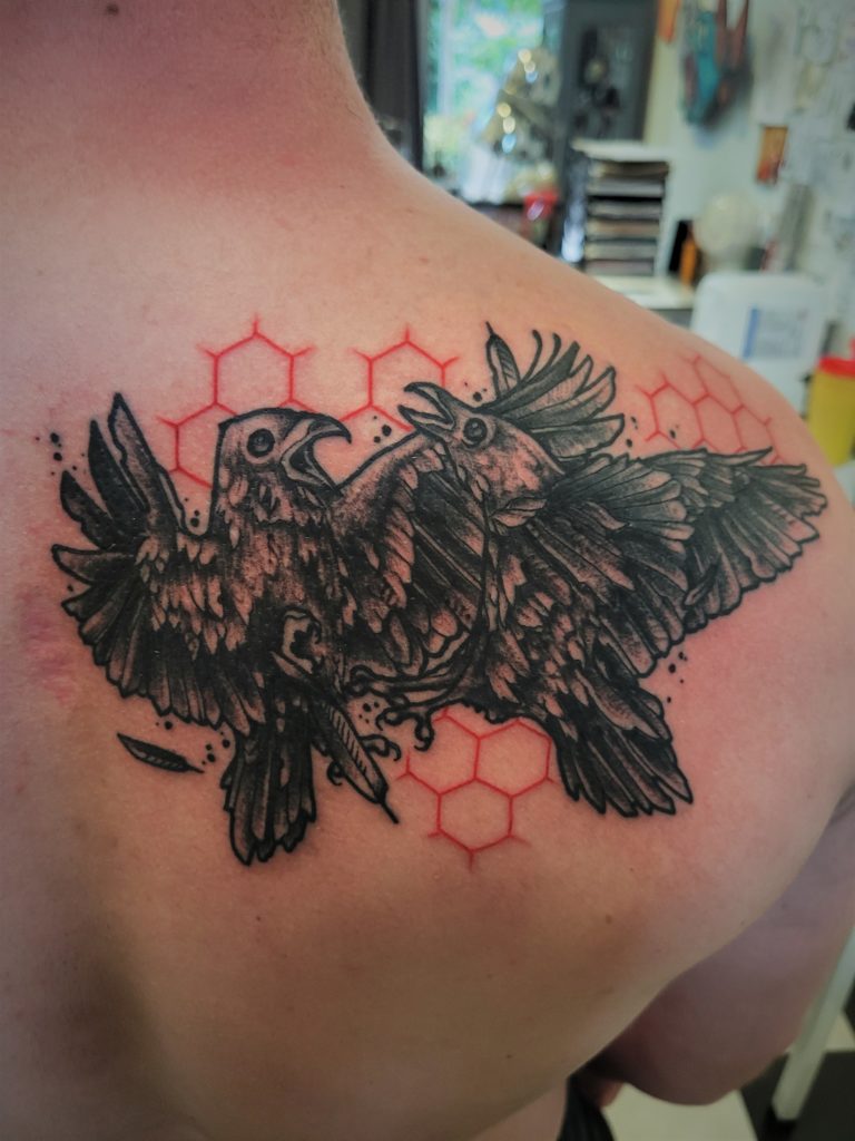 trash polka ravens tattoo