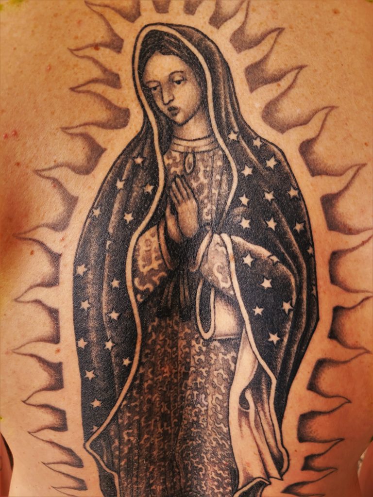 maria back tattoo