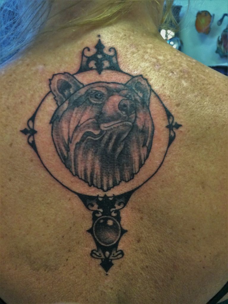 lady bear tattoo Inkfish studio