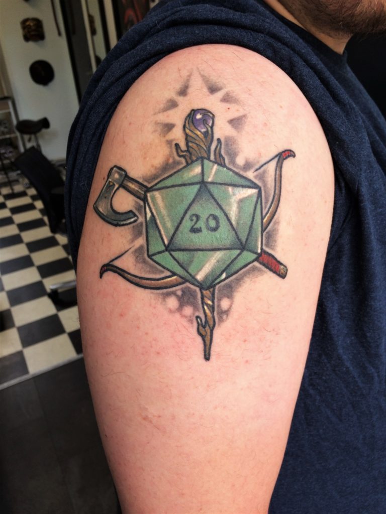 dungeons and dragons tattoo