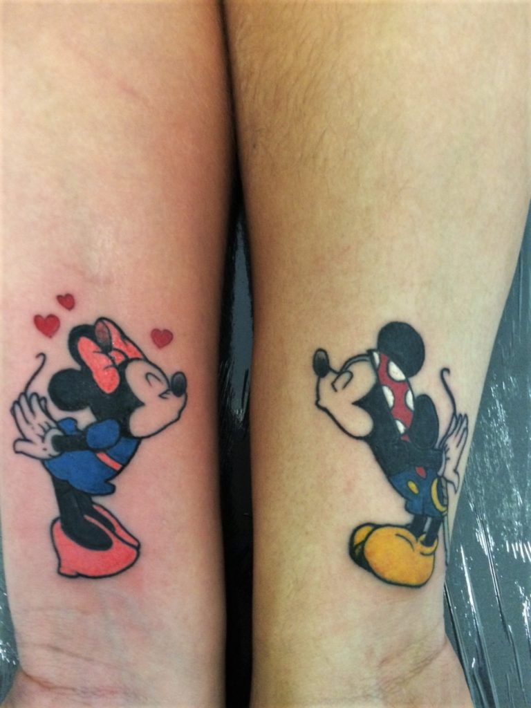 mickey minnie tattoo disney.