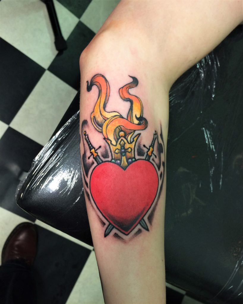 heilig hart tattoo by inkfish tattooshop rotterdam