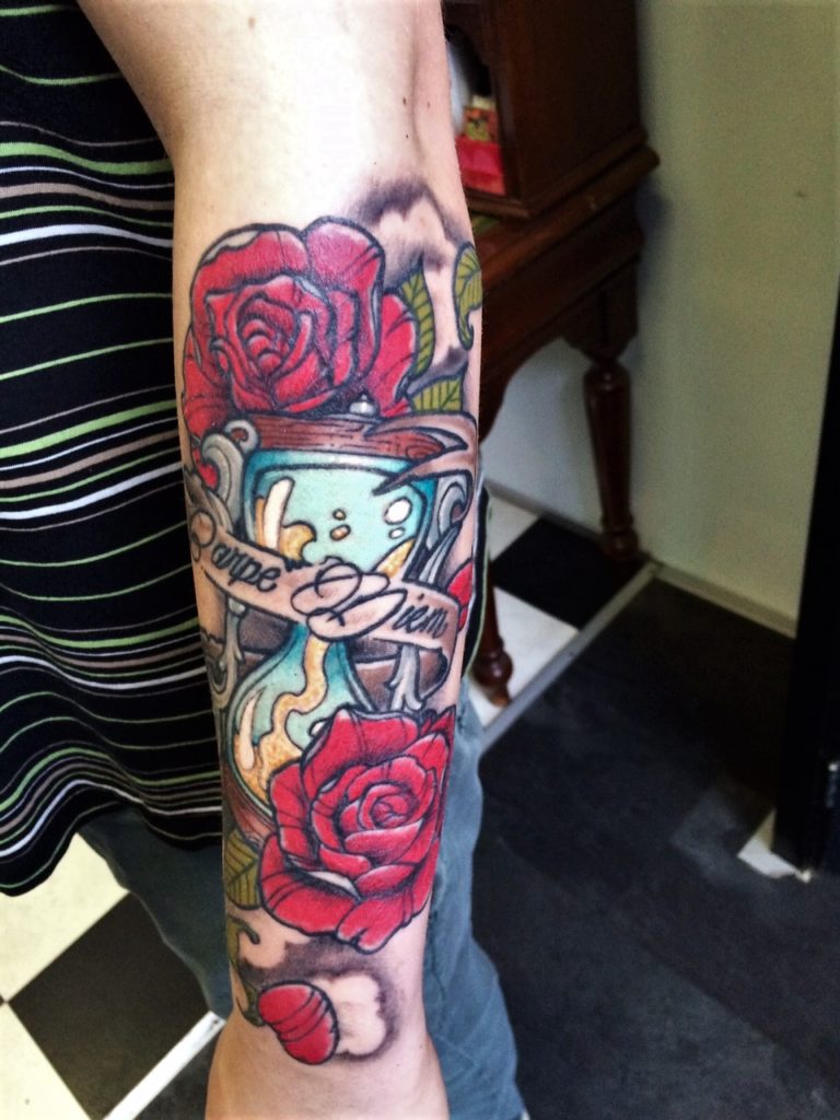 roses carpe diem tattoo in our tattoogallery.