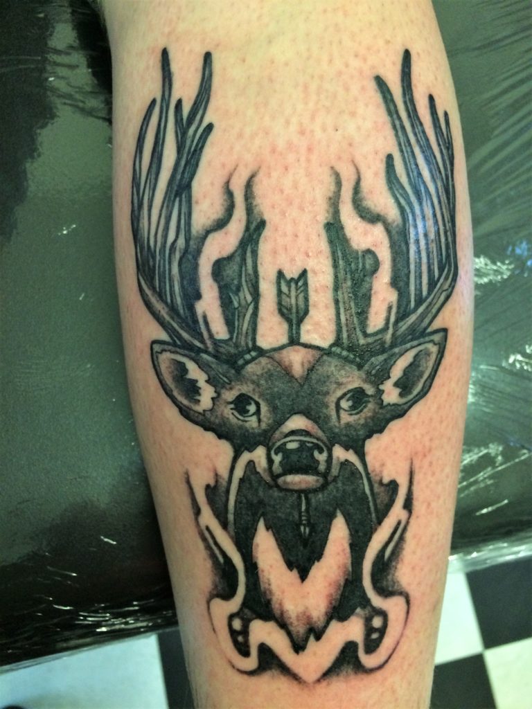 deer tattoo from our shop